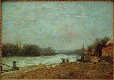 Efter debaclet, Seine vid Suresnes-bron av Alfred Sisley