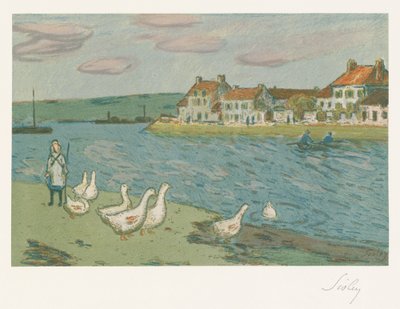 Flodstränderna av Alfred Sisley