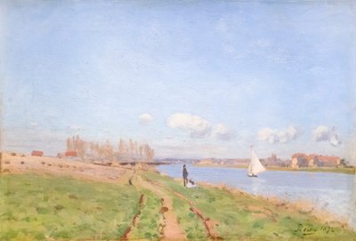 Banken av Seine vid Argenteuil av Alfred Sisley
