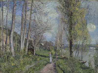 Seines strand, ca 1880-81 av Alfred Sisley