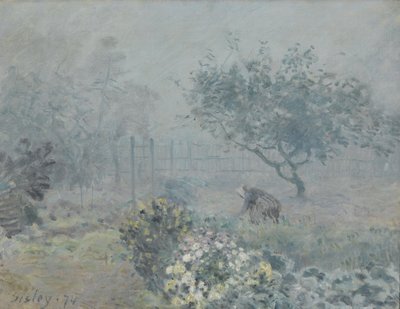 Dimma, grannar, 1874 av Alfred Sisley