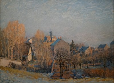 Frosty Morning in Louveciennes, 1873 (Olja på duk) av Alfred Sisley