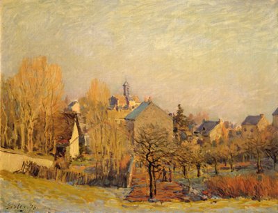 Frostig morgon i Louveciennes av Alfred Sisley