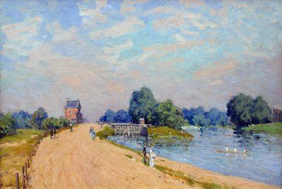 Hampton Court Road av Alfred Sisley