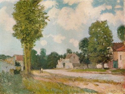 Vägen till Versailles, 1800-talet, 1929 av Alfred Sisley
