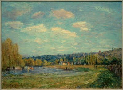 Seine vid Saint-Cloud av Alfred Sisley