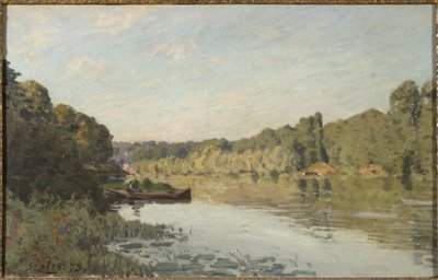 Landskap från Bougival, 1873 av Alfred Sisley