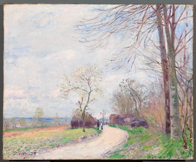 Chemin des Buttes (på våren) av Alfred Sisley