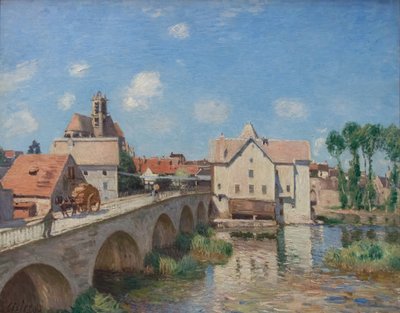 Moret bro av Alfred Sisley