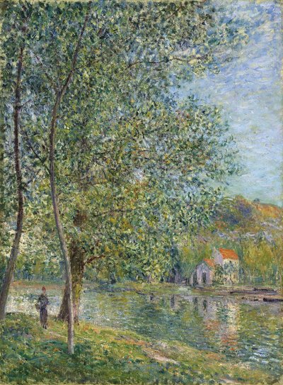 Morgon nära Loing; Morgon nära Loing, 1879 av Alfred Sisley