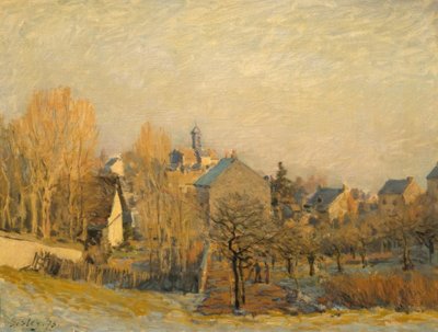Rauhreif i Louveciennes av Alfred Sisley