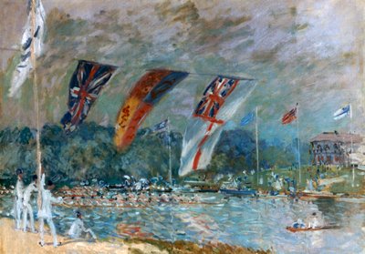 Regatta i Molesey, 1874 av Alfred Sisley