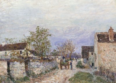 Gata i Veneux, 1883 av Alfred Sisley
