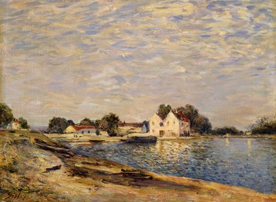 Saint-Mammes, på stranden av Loing; Saint-Mammes, les Bord du Loing, 1884 av Alfred Sisley