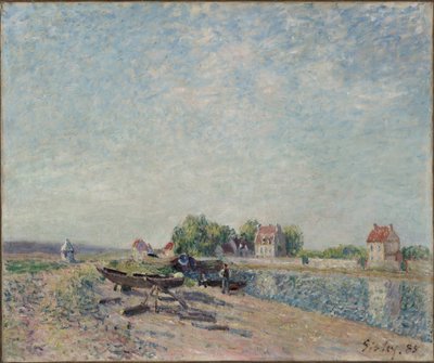 Saint-Mammès, Loing-kanalen, 1885. av Alfred Sisley