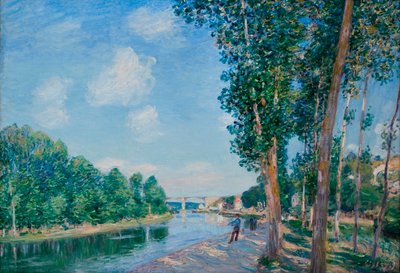 Saint Mammes, Soleil de June - Målning av Alfred Sisley (1839-1899) av Alfred Sisley