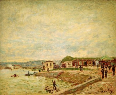 Det är vid gryningen av Alfred Sisley