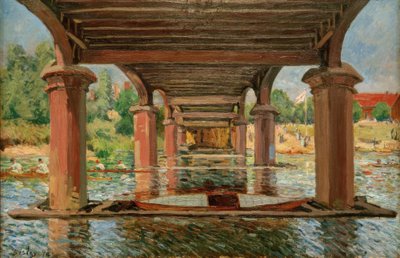 Under Hampton Court Bridge av Alfred Sisley