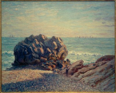 Storrs Rock, Ladys Cove, på kvällen av Alfred Sisley