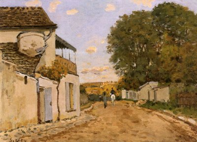 Gata i Louveciennes (Rue de la Princesse), ca 1873 (olja på duk) av Alfred Sisley