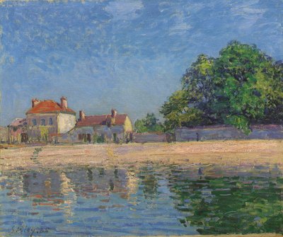 The Banks of the Loing, Saint-Mammes av Alfred Sisley