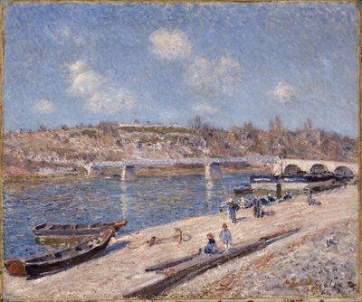 Stranden vid Saint-Mammès av Alfred Sisley