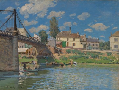 Bron vid Villeneuve-la-Garenne, 1872. av Alfred Sisley