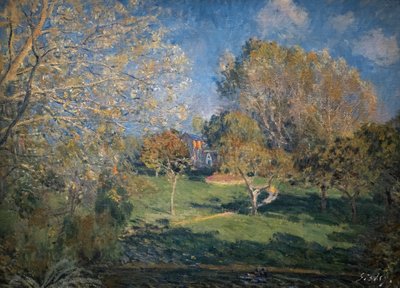 オシェデスウェディッシュの庭 av Alfred Sisley