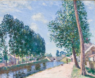 Loing-kanalen vid Moiret, ca 1892 av Alfred Sisley