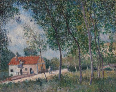 Vägen från Moret till Saint-Mammès, 1883-85. av Alfred Sisley