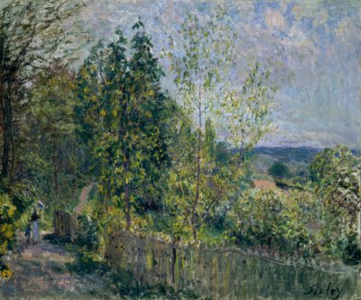 Vägen i skogen av Alfred Sisley