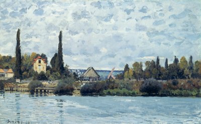Seinen vid Bougival, 1873 av Alfred Sisley
