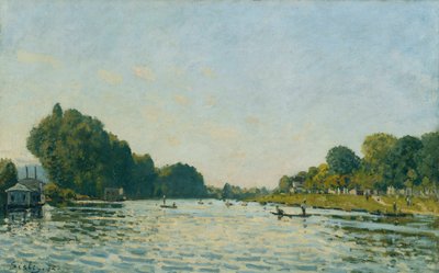 Seinen vid Bougival; Seinen vid Bougival, 1872 av Alfred Sisley