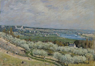 Terrassen i Saint-Germain, vår av Alfred Sisley
