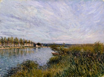 View of Saint-Mammès av Alfred Sisley
