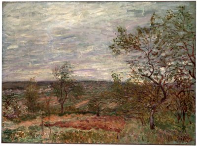 Blåsig dag i Veneux, 1882. av Alfred Sisley
