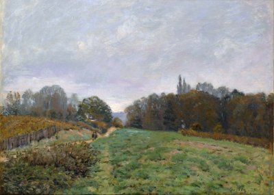Louveciennes Landskap. av Alfred Sisley