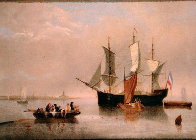 Holländsk kustscen av Alfred Stannard