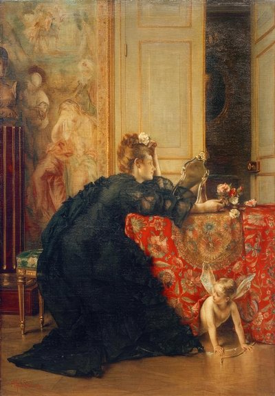 A.Stevens, änkan eller änkeskapets sista dag av Alfred Emile Stevens