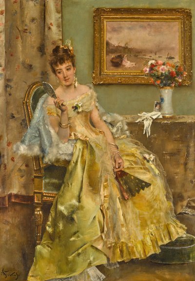 Koketteri. av Alfred Emile Stevens