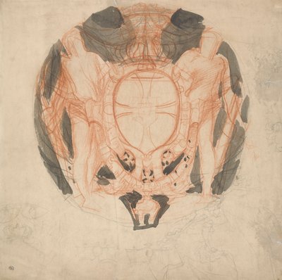 Design för en vapensköld av Alfred Emile Stevens