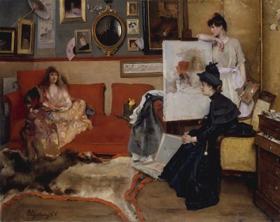 I studion, 1888. av Alfred Emile Stevens