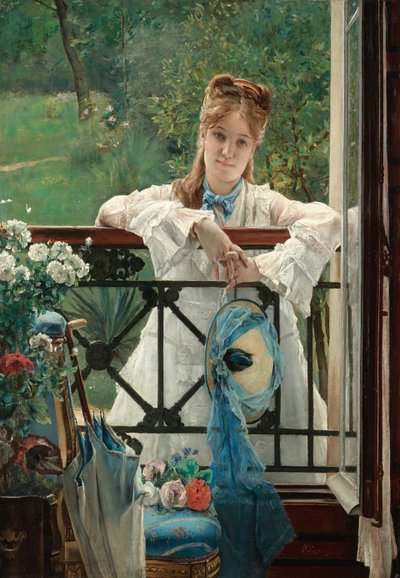 The Blue Ribbon, ca 1894. av Alfred Emile Stevens