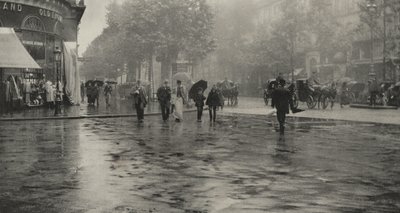 En regnig dag på boulevarden – Paris av Alfred Stieglitz
