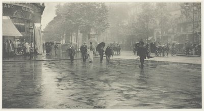 En blöt dag på Boulevarden, Paris av Alfred Stieglitz