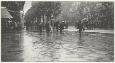 En blöt dag på Boulevarden, Paris av Alfred Stieglitz