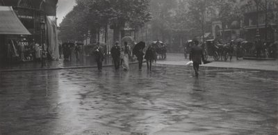 En regnig dag på boulevarden, Paris av Alfred Stieglitz