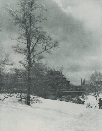 En vinterhimmel – Central Park av Alfred Stieglitz
