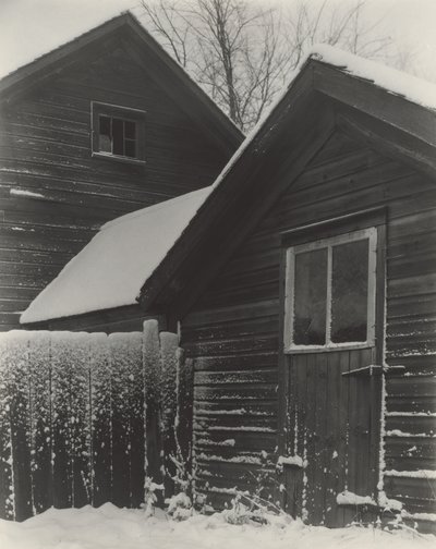 Barn  Snow av Alfred Stieglitz