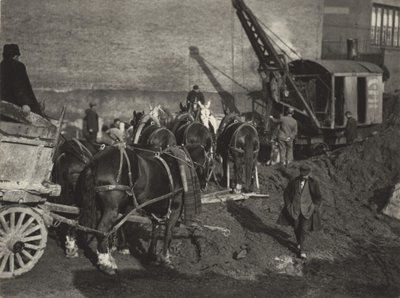 Utgrävning, New York av Alfred Stieglitz
